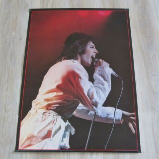 Queen : Large 1977 Freddie Mercury Live On Stage Vintage Poster 33 " X 24 "
