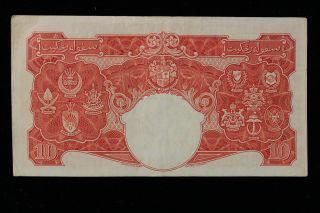 1941 Malaya.  British Administration.  Ten Dollars. 2