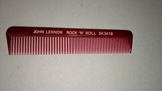John Lennon Red Comb Promo For Lp Rock N Roll 1975 Beatles Album