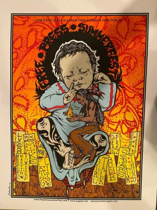 Jermaine Rogers - Hand - Signed & Numbered Flaming Lips_fpsf Festival Poster 2010