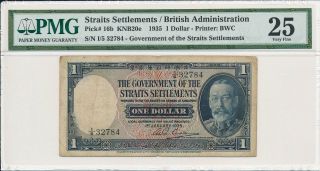 Government Of Straits Settlements $1 1935 Pmg 25