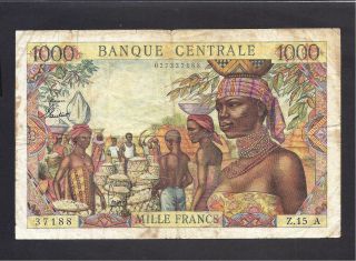 Equatorial African States P - 5,  Af,  1000 Francs,  1963