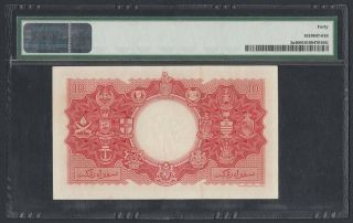 Malaya & British Borneo 10 Dollars 1953 XF (Pick 3a) PMG - 40 (044374) 2