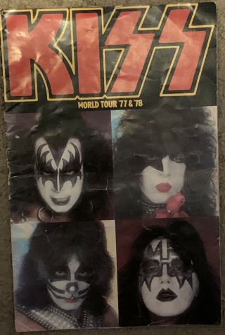 Kiss Band Tour Book Alive 2 Gene Simmons Paul Stanley Ace Frehley Program
