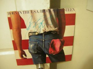 Bruce Springsteen Signed Lp Born In The Usa 1985