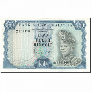 [ 593404] Banknote,  Malaysia,  50 Ringgit,  1972 - 1976,  Km:10a,  Unc (63)