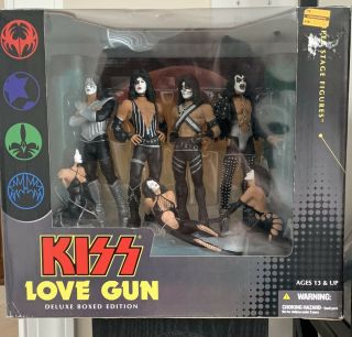 Kiss Love Gun Mcfarlane Toys Action Figures Deluxe Box Edition Figure Statue Mib