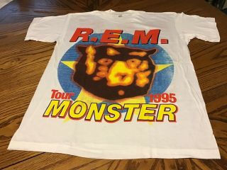 Rem Monster Tour 1995.  Grunge Rap.  Sz One Size Fits All.  Double Sided