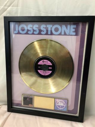 Joss Stone The Soul Sessions Gold Record Award Lp