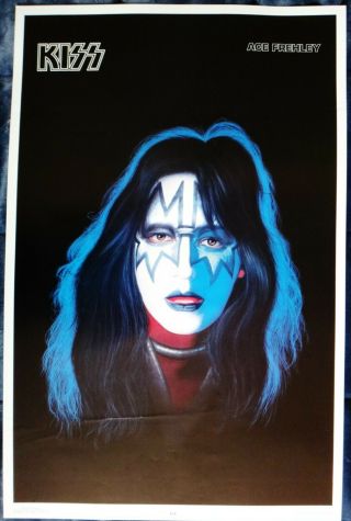 Kiss Ace Frehley 1978 Solo Album Aucoin/ Boutwell Poster.