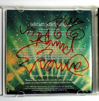 Signed James Iha Smashing Pumpkins Bullet With Butterfly Wings Maxisingle
