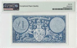 1959 NATIONAL BANK OF SCOTLAND 1 POUND 396248 RARE ( (PMG 66 EPQ)) 2