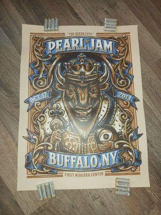Pearl Jam Buffalo Poster 2013