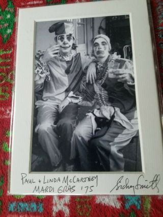 The Beatles Paul & Linda McCartney photograph by Sidney Smith signed Paul Goresh 2