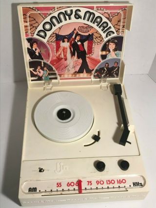 Donny And Marie Osmond Ljn Record Player 1970 