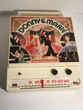 Donny and Marie Osmond LJN Record player 1970 ' s SCARCE 2