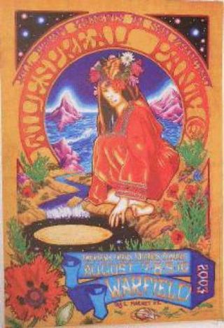 Widespread Panic Warfield Concert Poster Fillmore