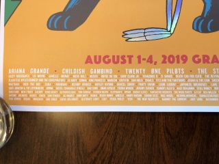 Lollapalooza Chicago 2019 Limited Edition Foil Poster Music Festival 2