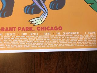 Lollapalooza Chicago 2019 Limited Edition Foil Poster Music Festival 3