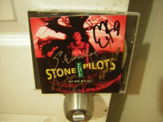 Stone Temple Pilots Signed Cd Core 1992 Scott Weiland 4 Members