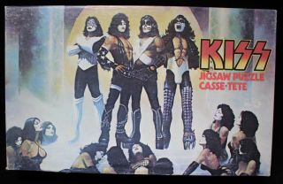 Vintage 1977 Kiss Love Gun Jigsaw Puzzle - Aucoin - Boxed - Complete - Scarce
