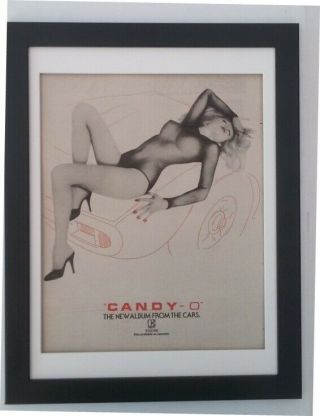 The Cars Candy - O 1979 Rare Poster Ad Quality Framed Fast World Ship