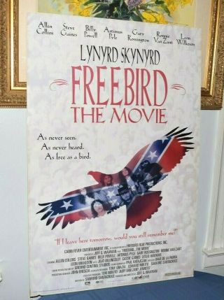 Authentic Lynyrd Skynyrd Freebird The Movie Official Poster Signed By Producers