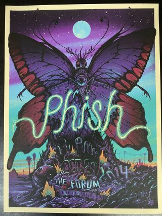 Phish Poster/print.  10/24/2014.  The Forum.  Inglewood,  Ca
