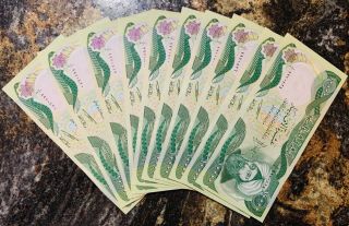 100,  000 Iqd Iraq Iraqi Dinars 10 X 10,  000 Uncirculated Autentic