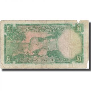 [ 576368] Banknote,  Rhodesia and Nyasaland,  1 Pound,  1961,  1961 - 01 - 04,  KM:21b 2