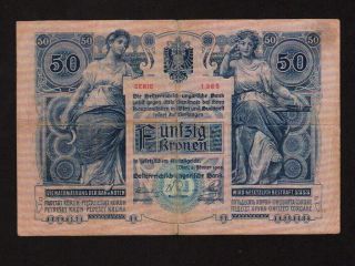 Austria:p - 6,  5 Koronen/korona,  1902 Austrian - Hungarian Bank F - Vf