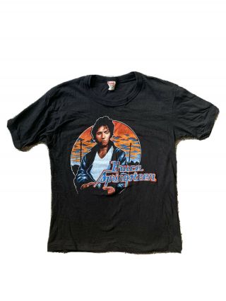 100 Authentic Vintage Bruce Springsteen T - Shirt