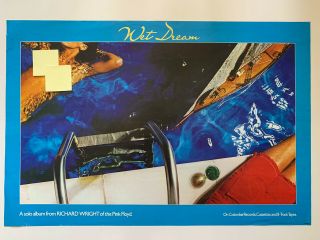 1978 Richard Wright Wet Dream Promo Rock Poster 36 " X 24 " Pink Floyd