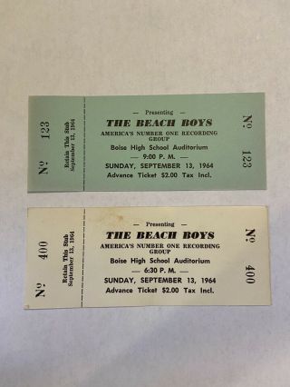 Set Of The Beach Boys Boise Id Tickets September 13,  1964