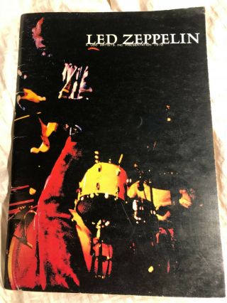 Led Zeppelin 1972 Japanese Tour Program