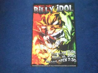 Billy Idol Signed Poster
