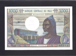 Mali P - 13b,  Unc,  1000 Francs,  1970 - 1984