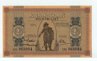 Netherlands Indies 2 1/2 Gulden - 1940 - Unc