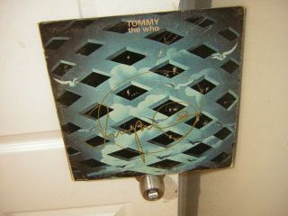 The Who Signed Lp Tommy 2 Members Daltrey & Townshend