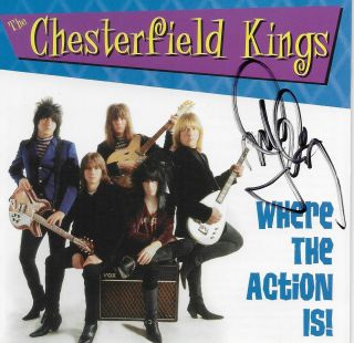 Mark Lindsay Guest On Chesterfield Kings Cd,  Card Autographed To You