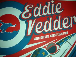 Eddie Vedder Concert Poster Summer Tour Brad Klausen 2009 Silkscreen Print
