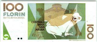 Aruba 100 Florin 1993 Unc Banknote - K172
