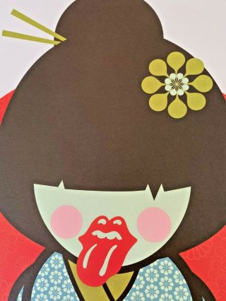 Rolling Stones 14 On Fire Tour 2014 Tokyo Dome 3 Japan /500 Litho Poster Print 3