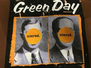Green Day Large Nimrod Japan Australia Tour Shirt Long Sleeve 1998 Brown 2