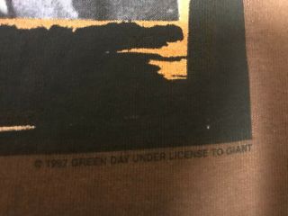 Green Day Large Nimrod Japan Australia Tour Shirt Long Sleeve 1998 Brown 3