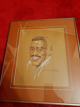 Sammy Davis 14x16 Framed Drawing By Well Known Artist Palmer Cardinald