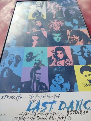 KTU STUDIO 54 Last Dance Concert Poster Donna Summer Grace Jones Cher 1996 Frame 2