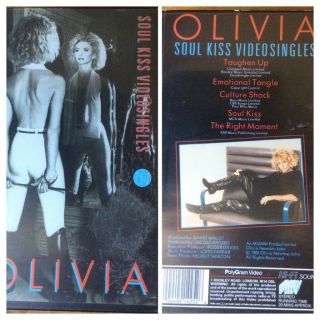 Olivia Newton John - Soul Kiss Videosingles - Scarce 1985 Uk 5 - Track Pal Video.