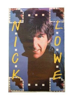 Nick Lowe Poster Rockpile Face Shot Promo