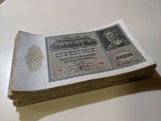 (125) 1922 10,  000 Mark Germany Currency German Vampire Note Bill Banknote Cash
